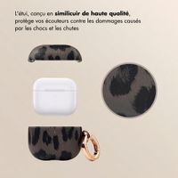 Selencia Coque Sabi motif panthère  Apple Airpods 4 - Midnight Black