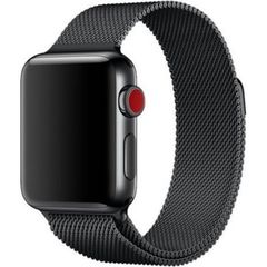 WiWu Bracelet milanais Apple Watch Series 1 t/m 9 / SE (38/40/41 mm) | Series 10 / 11 (42 mm) - Noir