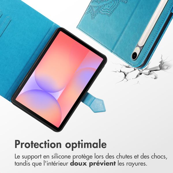 imoshion Coque tablette Samsung Galaxy Tab S9 11.0 pouces / S10 Lite / S10 FE / S9 FE 10.9 pouces - Turquoise