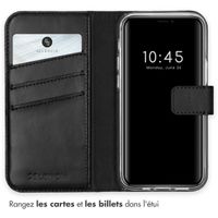 Selencia Étui de téléphone portefeuille en cuir véritable Apple iPhone 12 Mini