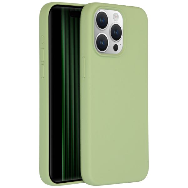 Accezz Coque Liquid Silicone avec MagSafe iPhone 15 Pro Max - Vert