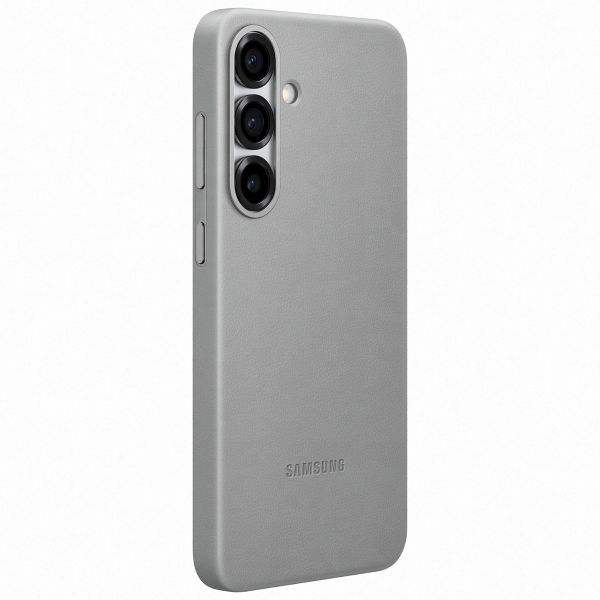 Samsung Original Coque KindSuit en Cuir Végan Samsung Galaxy S25 Plus - Gris