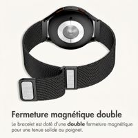 imoshion Bracelet magnétique milanais  - Connexion universelle 22 mm - Noir