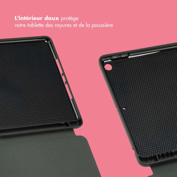 Selencia Coque tablette Vivid Apple iPad 9 (2021) 10.2 pouces / iPad 8 (2020) 10.2 pouces / iPad 7 (2019) 10.2 pouces - Wild Spots Lipstick