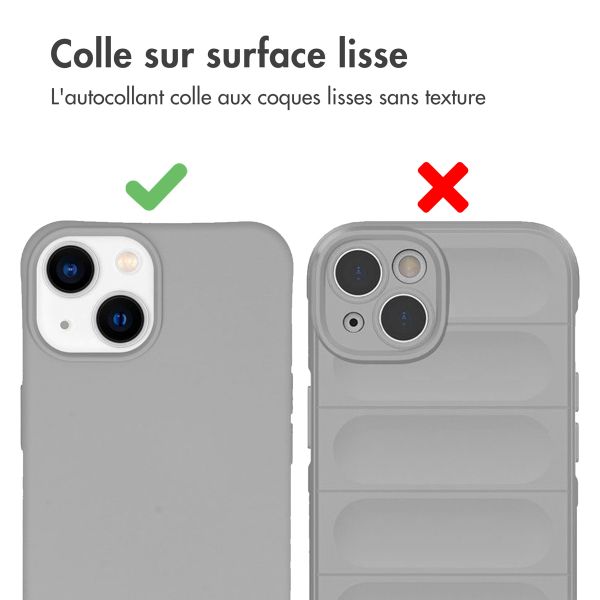 Accezz EasyLock Support de téléphone de voiture - Avec coque iPhone 14 Pro - Grille de ventilation - Rotation à 360 degrés - Noir