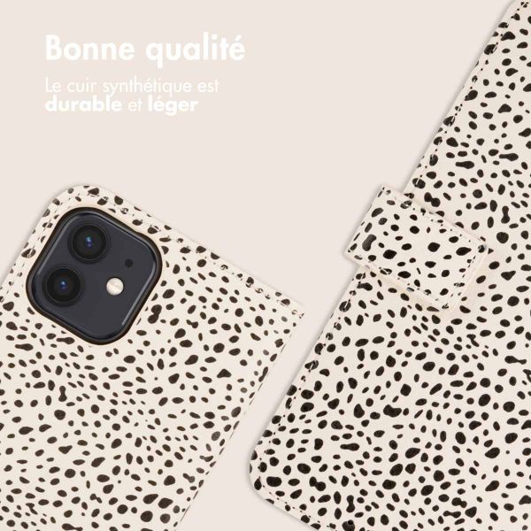 imoshion Étui de téléphone portefeuille Design iPhone 12 (Pro) - Desert Dots