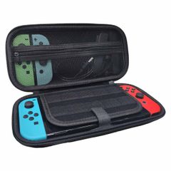 imoshion Etui Nintendo Switch avec poche zippée - Etui Nintendo Switch (OLED) avec poignée - Noir