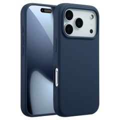 Accezz Coque Liquid Silicone avec MagSafe Apple iPhone 17 Pro - Bleu foncé