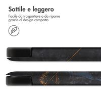 imoshion Coque tablette Design Trifold Apple iPad Air 13 pouces (2026) M4 / (2025) M3 / (2024) M2 - Black Marble
