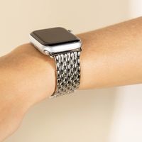 Selencia Bracelet dragon en acier Apple Watch Series 1 t/m 9 / SE (38/40/41 mm) | Series 10 / 11 (42 mm) - Argent