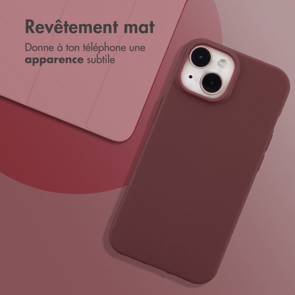 imoshion Coque Couleur Apple iPhone 15 - Wine Red