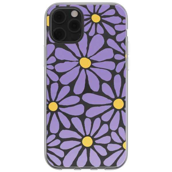 imoshion Coque design pour iPhone 12 (Pro) - Tropical Violet Flowers Connect