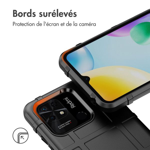 imoshion Coque Rugged Shield Xiaomi Redmi 10C - Noir