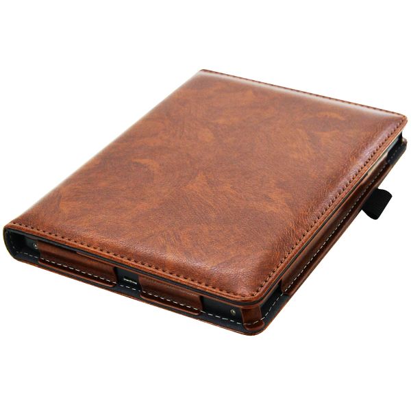 imoshion Etui portefeuille Luxe unie Kobo Aura H2O Edition 2 - Marron