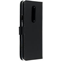 Selencia Étui portefeuille en cuir véritable OnePlus 7 Pro - Noir