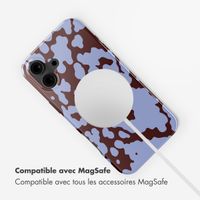Selencia Coque arrière Vivid avec MagSafe Apple iPhone 16 - Moo'd Lavender Glow