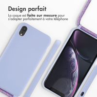 imoshion ﻿Coque en silicone avec cordon Apple iPhone Xr - Violet