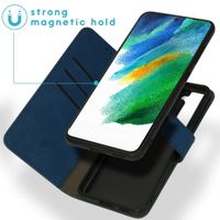imoshion Etui de télephone luxe 2-en-1 amovible Samsung Galaxy S21 FE - Bleu