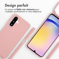 imoshion Coque en silicone avec cordon Samsung Galaxy A26 - Sand Pink