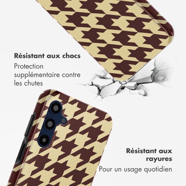 Selencia Coque arrière Vivid Samsung Galaxy A16 - Pied-de-Poule