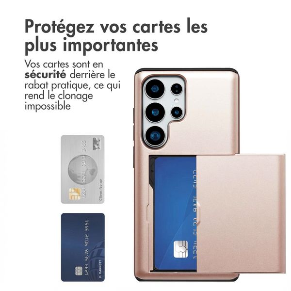 imoshion Coque arrière avec porte-cartes Samsung Galaxy S25 Ultra - Rose Doré