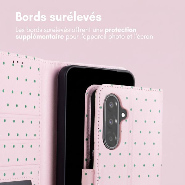 imoshion Étui de télephone portefeuille Design Samsung Galaxy A37 (5G) - Happy Dots
