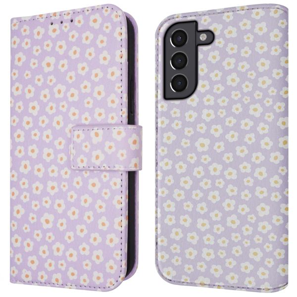 imoshion Étui de télephone portefeuille Design Samsung Galaxy S21 - White Daisy