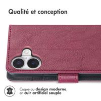 imoshion Étui de télephone portefeuille Apple iPhone 17 - Bordeaux