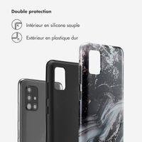 Selencia Coque arrière Vivid Tough Samsung Galaxy A51 - Chic Marble Black