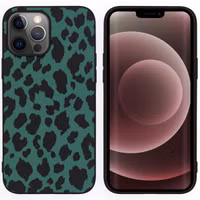 imoshion Coque Design Apple iPhone 13 Pro Max - Léopard - Noir / Vert