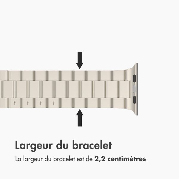 imoshion Bracelet acier Apple Watch | 44/45/46/49 mm - Starlight