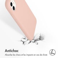 Accezz Coque Liquid Silicone iPhone 11 - Rose