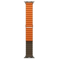 Uniq Bracelet Revix Premium Edition réversible Apple Watch Series 1 t/m 11 / SE / Ultra (44/45/46/49 mm) - Saffron Orange / Khaki