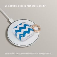 Selencia Coque Vivid Apple AirPods 4 - Wave Vibes Classic Blue