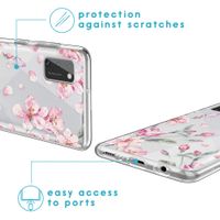 imoshion Coque Design Samsung Galaxy A41 - Fleur - Rose