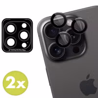 imoshion Lot de 2 protections d'objectif de caméra Apple iPhone 15 Pro / 15 Pro Max - Black Titanium