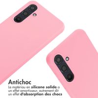 imoshion Coque en silicone avec cordon Samsung Galaxy A55 - Rose