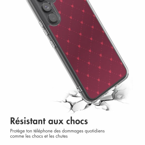 imoshion Coque Design Samsung Galaxy A54 (5G) - Crush Check Coral Dust