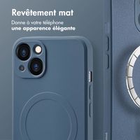 imoshion Coque Couleur avec MagSafe Apple iPhone 13 - Bleu foncé