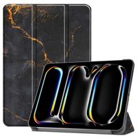 imoshion Coque tablette Design Trifold Apple iPad Pro 13 (2024) M4 - Black Marble