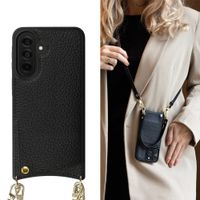 Selencia Coque de télephone Nova avec cordon et porte-cartes Samsung Galaxy A37 (5G) - Noir