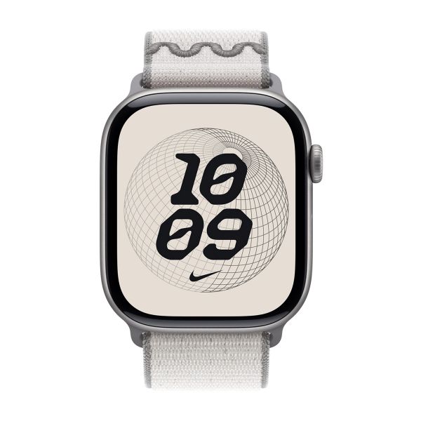 Apple Bracelet Nike Sport Loop Apple Watch Series 1 t/m 9 / SE (38/40/41 mm) | Series 10 / 11 (42 mm) - Veiled Grey