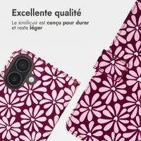 imoshion Étui de télephone portefeuille Design Apple iPhone 17 - Bloom Love Blush