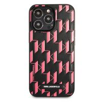 Karl Lagerfeld Coque arrière rigide Monogram Plaque iPhone 13 Pro - Rose