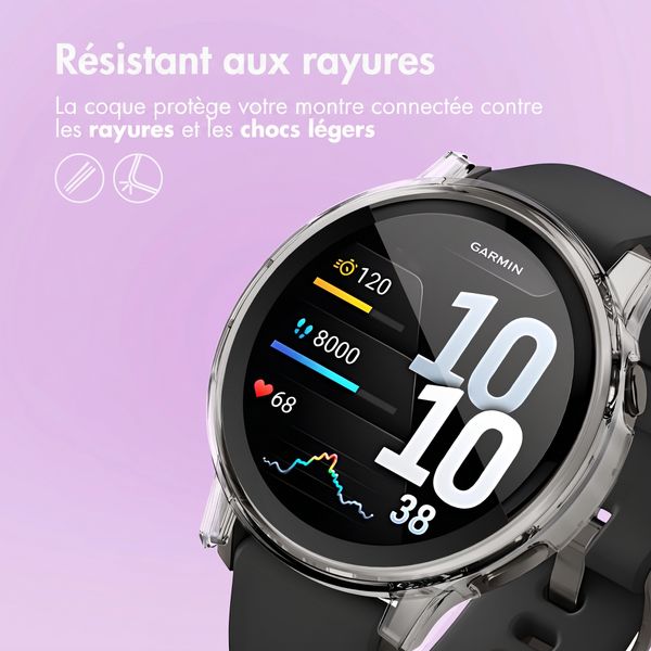 imoshion Coque rigide à couverture complète Garmin Venu 4 - 41 mm - Transparent