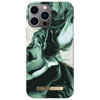 iDeal of Sweden Coque Fashion iPhone 13 Pro Max - Golden Olive Marble