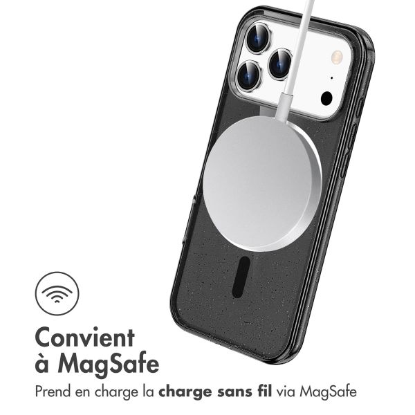 imoshion Coque Pailletée avec MagSafe Apple iPhone 17 Pro - Noir