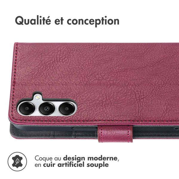 imoshion Étui de téléphone portefeuille Luxe Samsung Galaxy A16 5G - Bordeaux