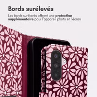 imoshion Étui de télephone portefeuille Design Samsung Galaxy A17 (5G) / (4G) - Bloom Love Blush