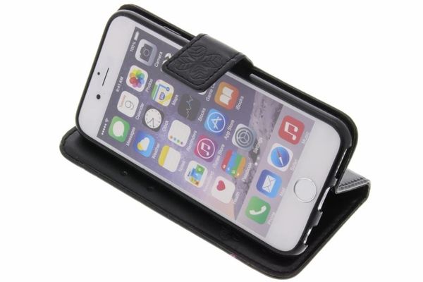 Etui de téléphone Fleurs de Trèfle iPhone 6 / 6s - Noir